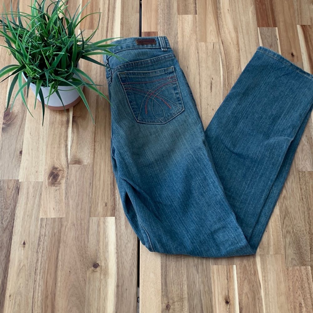 Calvin Klein Jeans Vintage Faded Blue LEAN Jeans Straight Leg
